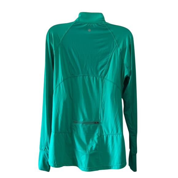 Tangerine Jade Lightweight Long Sleeve Athletic Slinky Knit Top Woman Large NWT - Picture 3 of 9